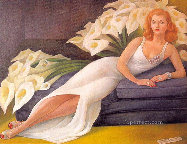 portrait of natasha zakolkowa gelman 1943 Diego Rivera Oil Paintings
